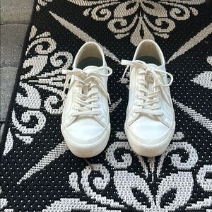 SeaVees White Leather Sneakers worn once